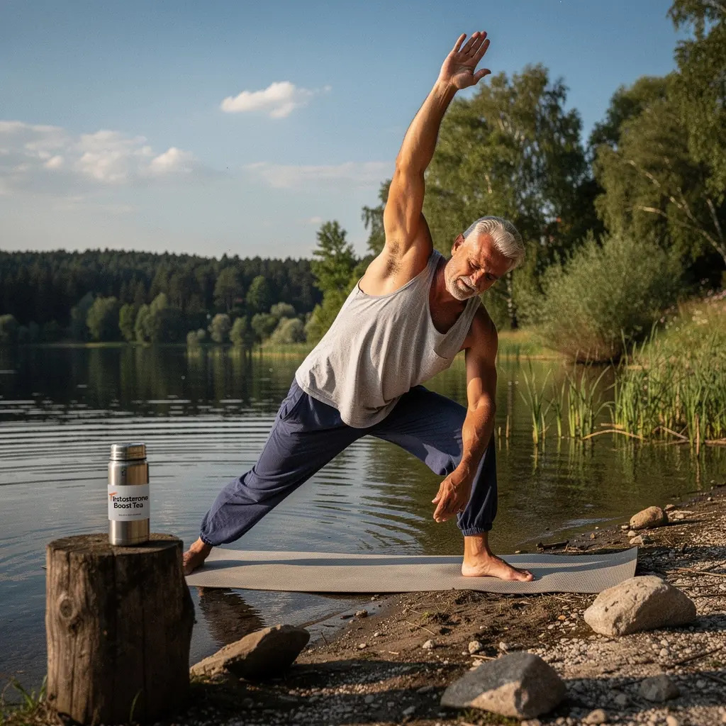 Čaj od biljaka za povećanje testosterona s tribulusom i piskavicom.